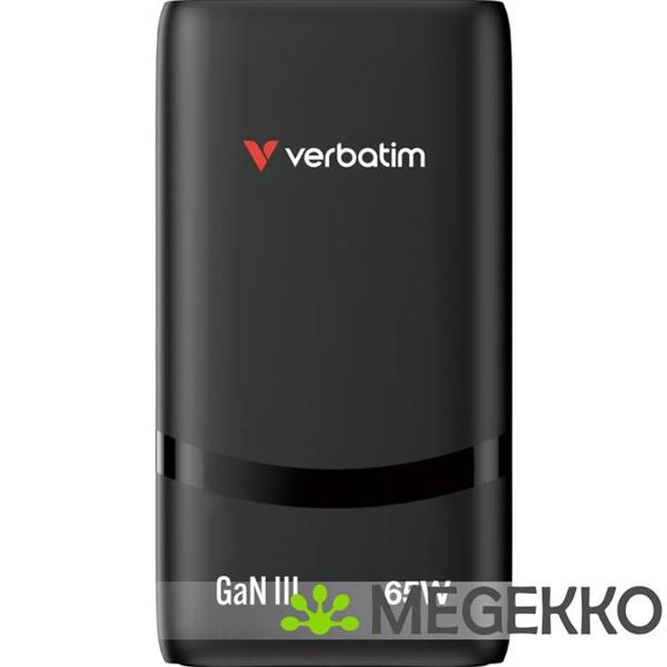 Grote foto verbatim 32354 fold n go gan 2x usb c oplader 65w computers en software overige