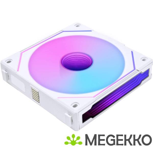 Grote foto lian li uni fan sl inf 120 wireless 1 pack white argb reverse blade pwm computers en software behuizingen en kasten
