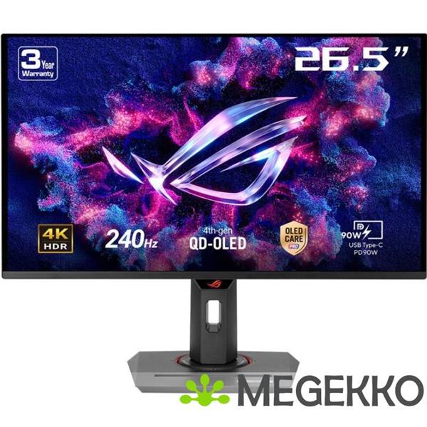 Grote foto asus rog strix xg27ucdmg 27 4k ultra hd 240hz oled gaming monitor computers en software overige computers en software