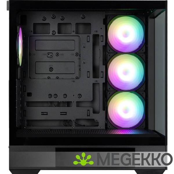 Grote foto zalman p40 ds black midi tower zwart computers en software behuizingen en kasten