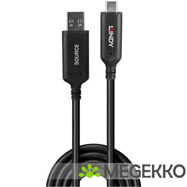 Grote foto lindy 43395 usb kabel usb 3.2 gen 1 3.1 gen 1 10 m usb a usb c zwart computers en software overige