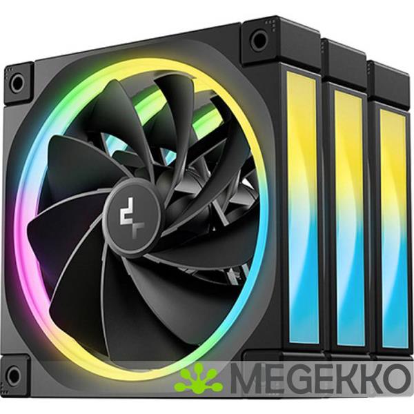 Grote foto deepcool fl12r 3 in 1 black computers en software behuizingen en kasten