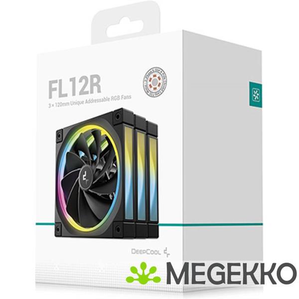Grote foto deepcool fl12r 3 in 1 black computers en software behuizingen en kasten
