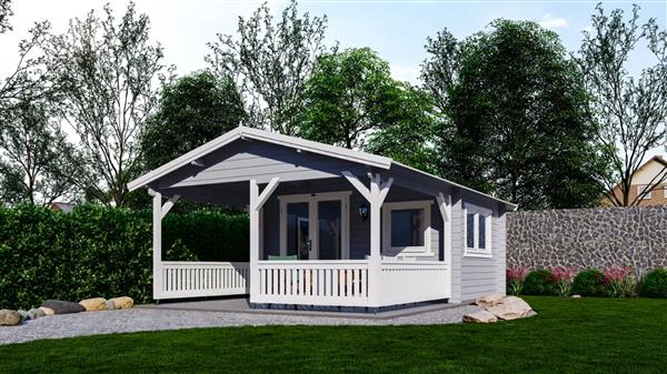 Grote foto nieuw blokhut chalet 50mm 4x3 3 tuin en terras tuinhuisjes en blokhutten