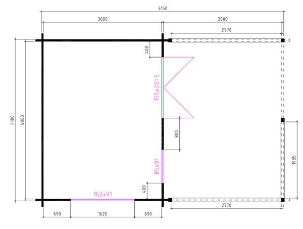 Grote foto nieuw blokhut chalet 50mm 4x3 3 tuin en terras tuinhuisjes en blokhutten