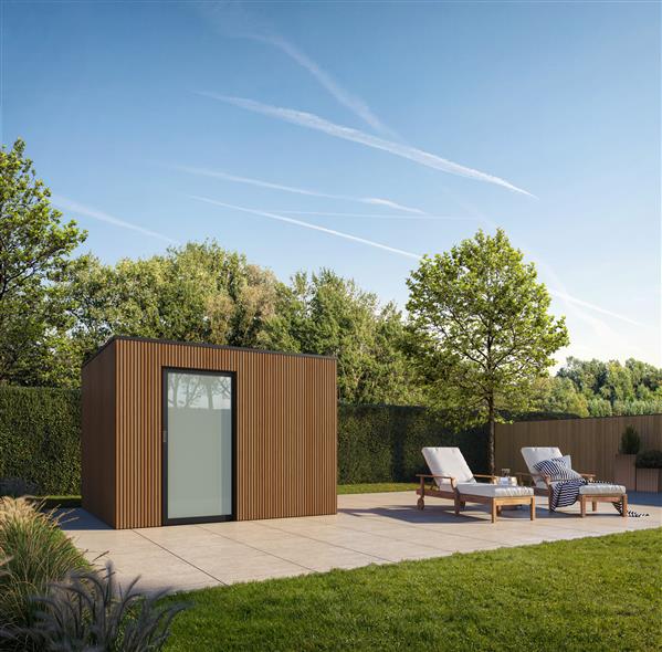 Grote foto maatwerk box coex kunststof tuinhuis tuin en terras tuinhuisjes en blokhutten