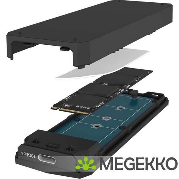 Grote foto icy box ib 1805ml cu31 sdd behuizing zwart m.2 computers en software behuizingen en kasten