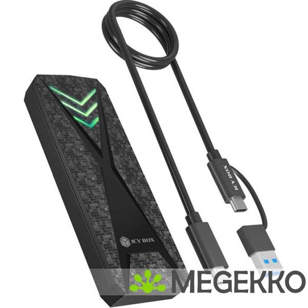 Grote foto icy box ib 1805ml cu31 sdd behuizing zwart m.2 computers en software behuizingen en kasten