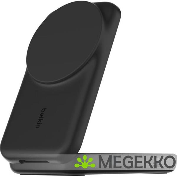 Grote foto belkin ultracharge 25w qi2 2in1 magnetic charger plus usb c eu black square binnen computers en software overige