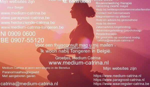 Grote foto paragnost medium catrina een begrip in de benelux paranormaal paragnosten