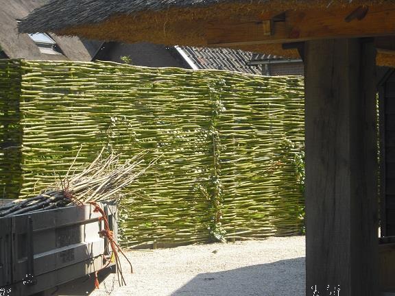 Grote foto wilgen tenen schutting hand gevlochten tuin en terras hekken en schuttingen