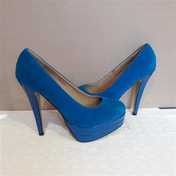 Grote foto blauwe pumps kleding dames schoenen