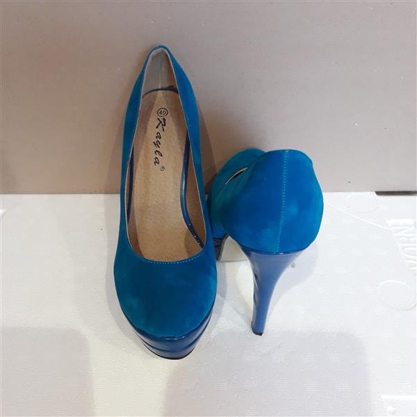 Grote foto blauwe pumps kleding dames schoenen