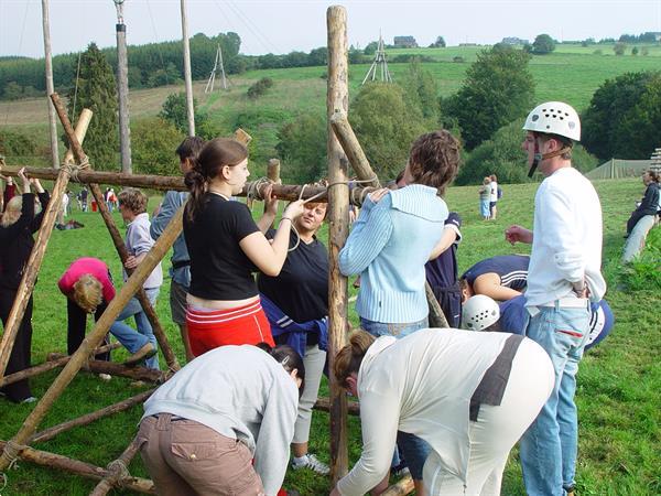 Grote foto groepshuis 54p met 25 slpk en eigen badk vakantie belgi