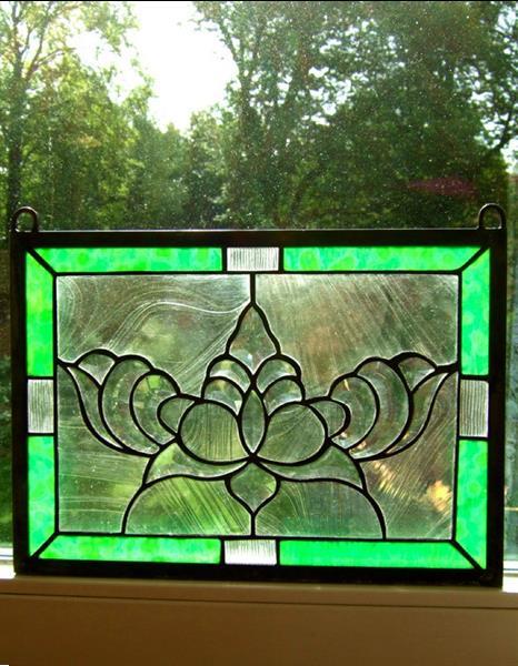Grote foto 1 glazen raam tiffany . antiek en kunst overige in antiek gebruiksvoorwerpen