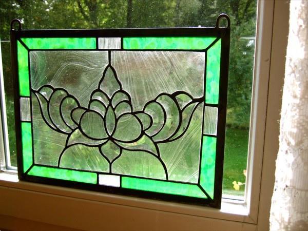 Grote foto 1 glazen raam tiffany . antiek en kunst overige in antiek gebruiksvoorwerpen