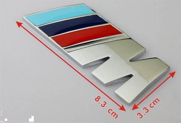 Grote foto mtech embleem bmw m motorsport logo 3d badge m auto onderdelen tuning en styling