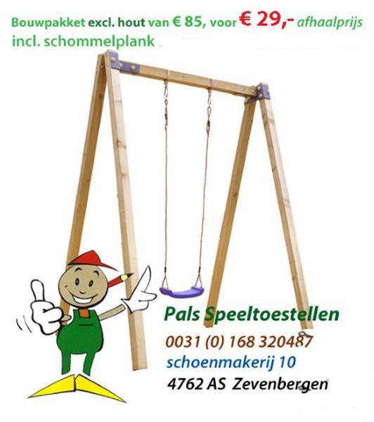 Grote foto schommel speeltoestel montagekit kinderen en baby speeltoestellen en speelhuisjes