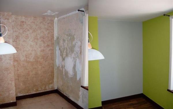 Grote foto nieuwe verfla a gen binnen en buitenmuren diensten en vakmensen aannemers