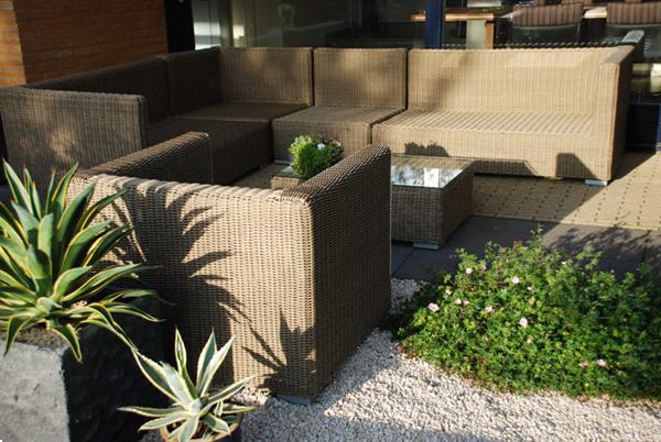 Grote foto loungeset rondwicker hoekbank 15cm kussens 1799 tuin en terras tuinmeubelen toebehoren