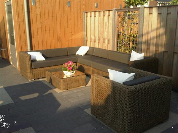Grote foto loungeset rondwicker hoekbank 15cm kussens 1799 tuin en terras tuinmeubelen toebehoren