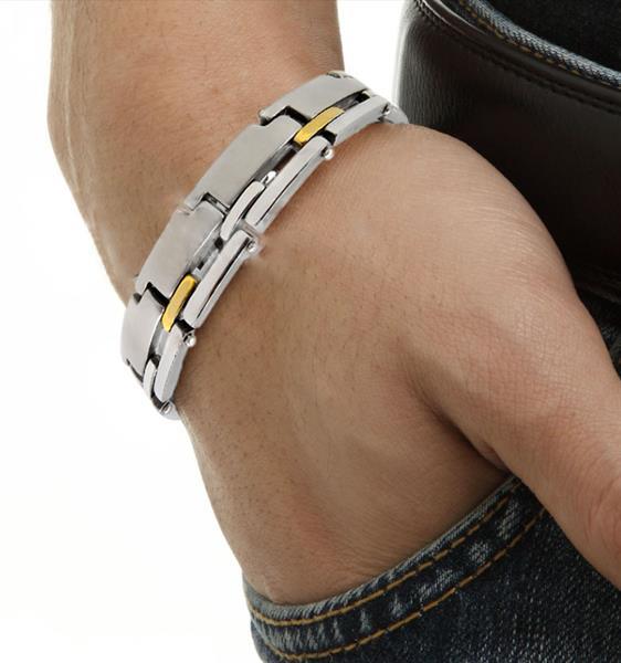 Grote foto pijn vermoeid magneet armband 2 sieraden tassen en uiterlijk armbanden voor hem