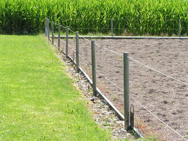 Grote foto kunststof weide palen romoga dieren en toebehoren stalling en weidegang