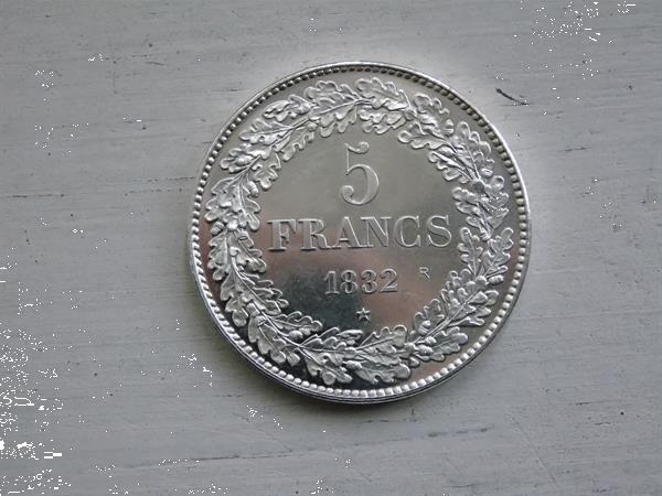 Grote foto leopold premier 1832 verzamelen munten belgi