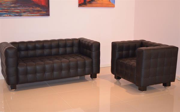 Grote foto kubus design bank runder leder leer sofa zits huis en inrichting bankstellen