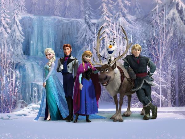 Grote foto disney frozen behang xl fotobehang muurdeco4kids kinderen en baby inrichting en decoratie