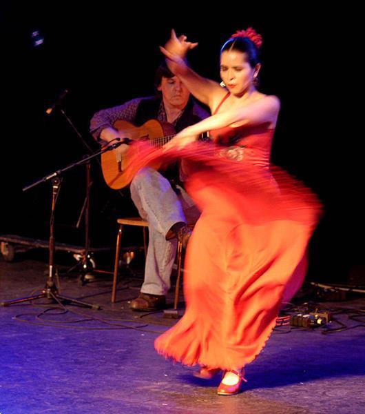 Grote foto spaanse muziek live en spaanse dans flamenco muziek en instrumenten muzikanten en bands