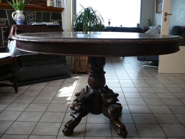 Grote foto antieke ronde tafel antiek en kunst tafels