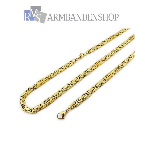 Grote foto rvs gouden koningsschakel kettingen konings sieraden tassen en uiterlijk kettingen