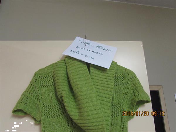 Grote foto groene kleedje kleding dames jurken en rokken