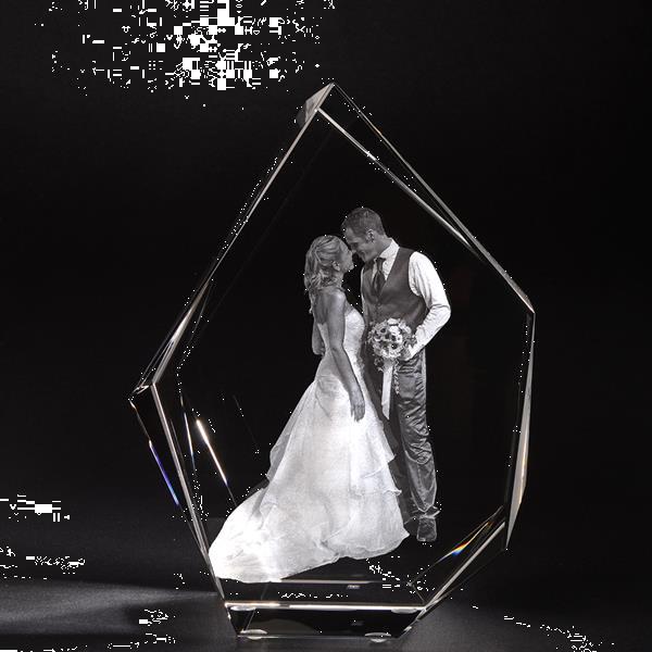 Grote foto 3d foto in glas. model ysberg xl antiek en kunst glas en kristal