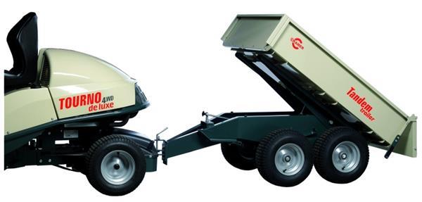 Grote foto aanhangwagen voor zitmaaier 300 kg laadvermogen heavy duty tuin en terras grasmaaiers