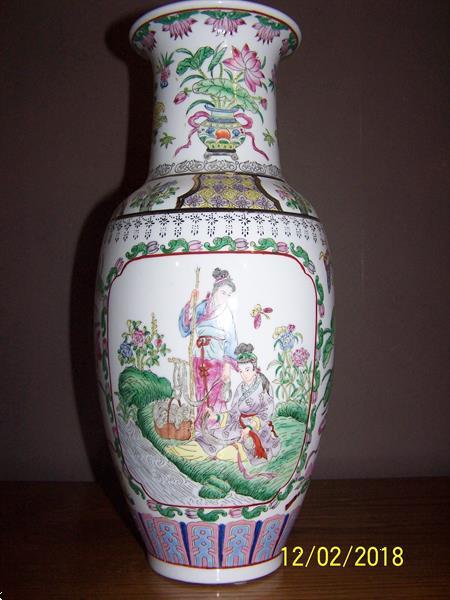 Grote foto chinese vaas met stempel antiek en kunst vazen
