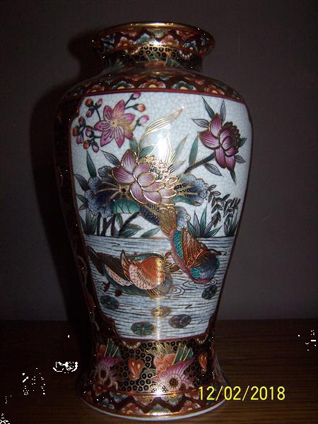 Grote foto handgeschilderde chinese vaas antiek en kunst vazen