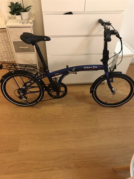 Grote foto dahon vouwfiets donkerblauw hangslot fietsen en brommers vouwfietsen