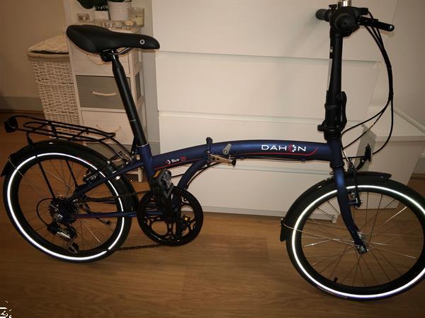 Grote foto dahon vouwfiets donkerblauw hangslot fietsen en brommers vouwfietsen