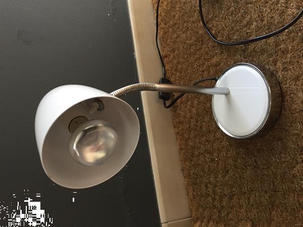Grote foto bureaulamp wit metaal interio huis en inrichting leeslampen