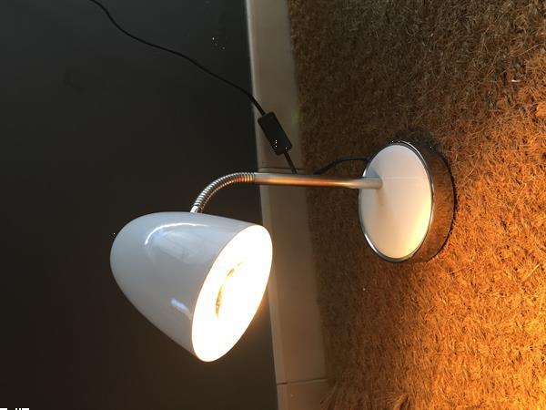 Grote foto bureaulamp wit metaal interio huis en inrichting leeslampen