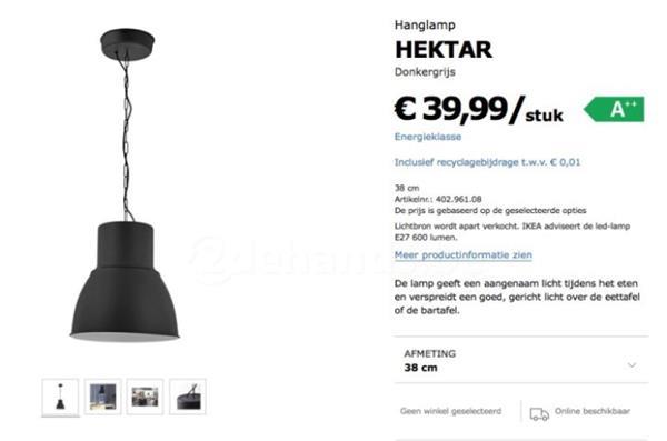 Grote foto hanglamp ikea hektar industrieel look huis en inrichting hanglampen