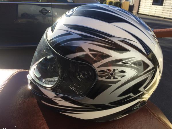 Grote foto sportieve zachtgekleurde motorhelm xl fietsen en brommers helmen