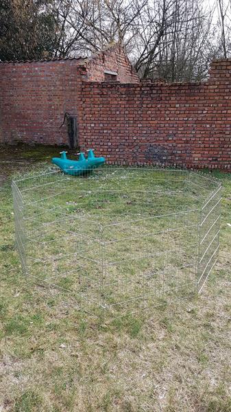 Grote foto metalen park voor hondjes konijnen kippen... dieren en toebehoren hokken en kooien