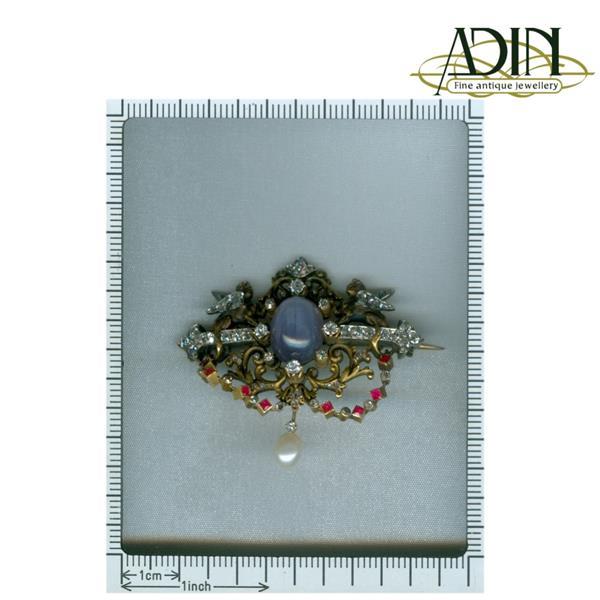 Grote foto antiek gouden diamanten broche sieraden tassen en uiterlijk medaillons en broches