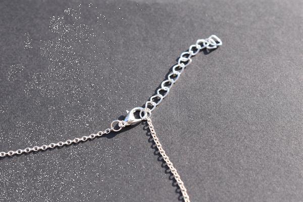 Grote foto trendy ketting zilverkleurige halve maan sieraden tassen en uiterlijk kettingen