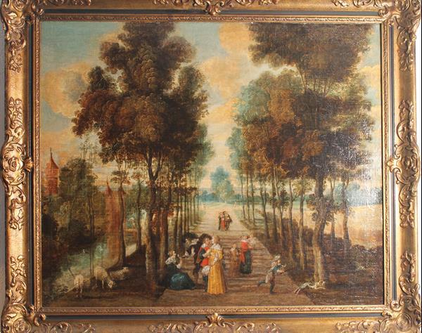 Grote foto antiek schilderij van adam franz van der meulen. huis en inrichting kunst