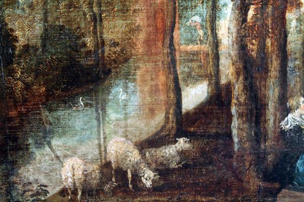 Grote foto antiek schilderij van adam franz van der meulen. huis en inrichting kunst