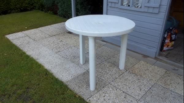 Grote foto ronde pvc tuintafel tuin en terras tuinmeubelen toebehoren